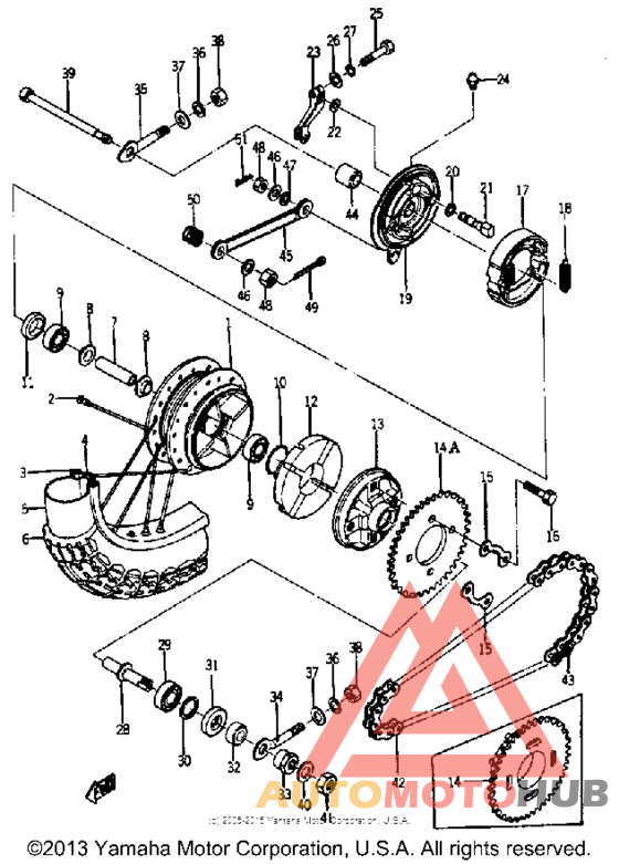 Переднее колесо