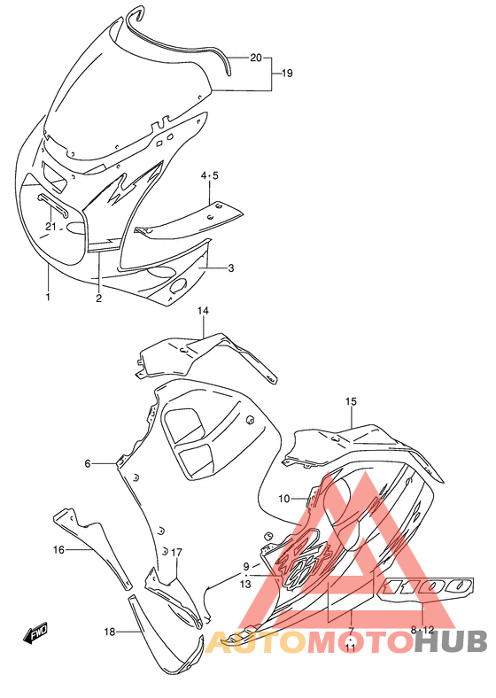 Cowling body