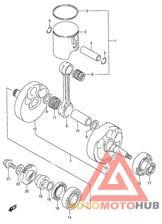 Вал коленчатый