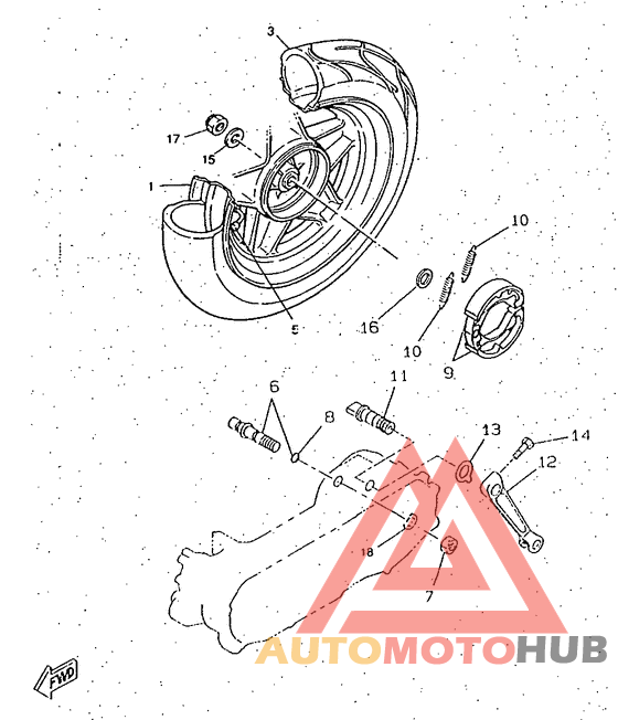 Переднее колесо