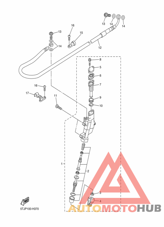 Задний тормозной цилиндр
