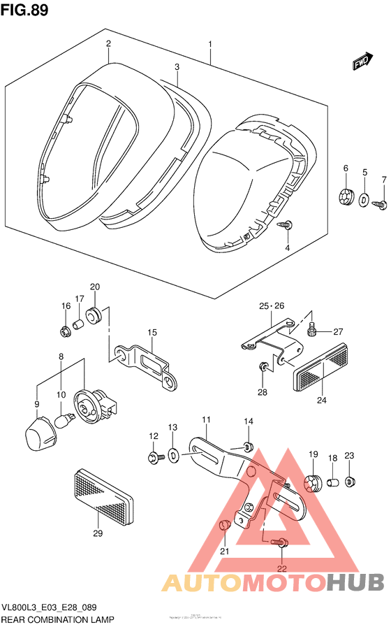 Rear Combination Lamp (Vl800L3 E28)