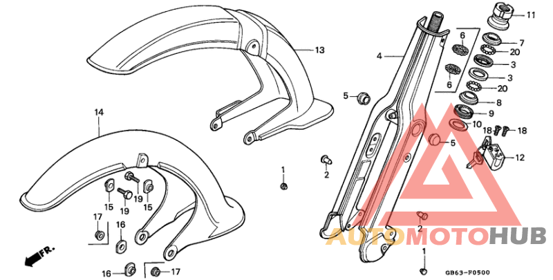Front fork/front fender