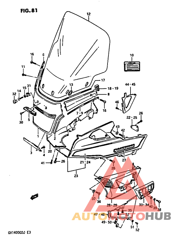 Outer cowling model h