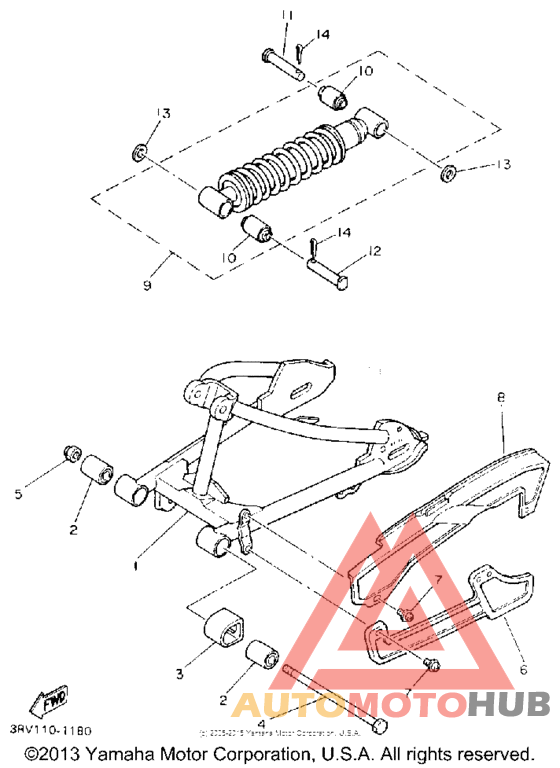 Swing arm - rear shocks