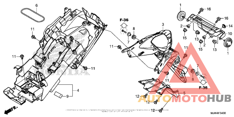 Задний бампер