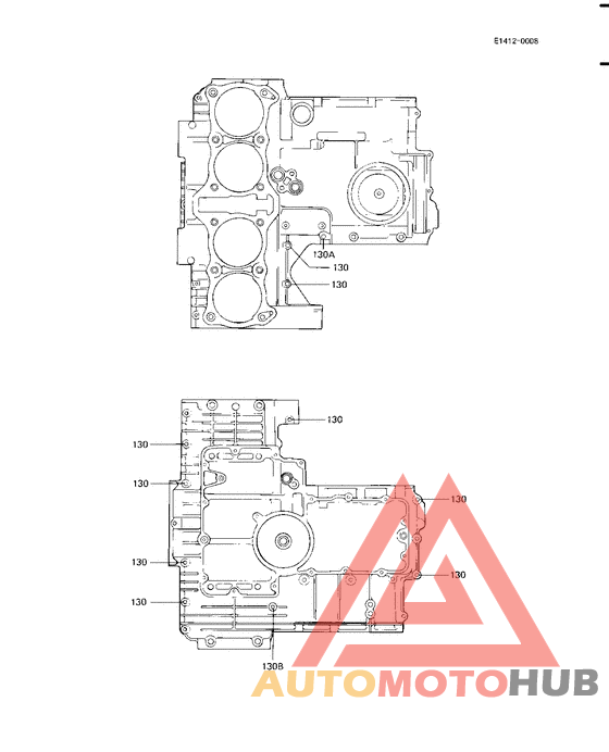 Crankcase bolt & stud pattern