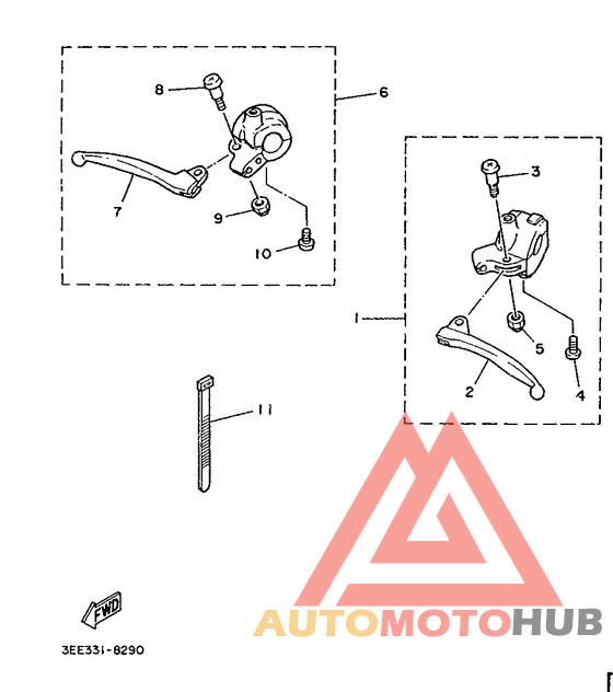 Handle switch. lever