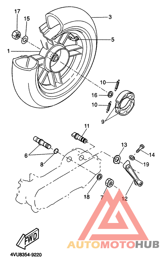 Переднее колесо