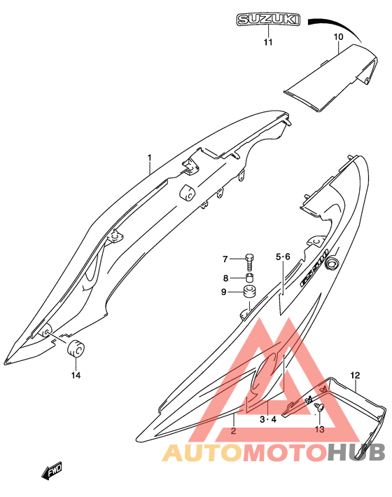 Обтекатель задний