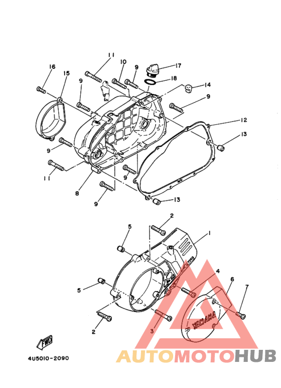 Crankcase cover ass`y  (v