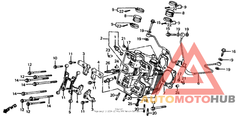 Front cylinder head 84-85