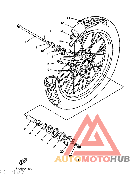 Переднее колесо