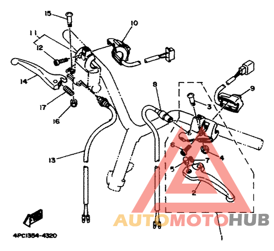Handle switch. lever