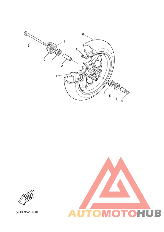 Переднее колесо