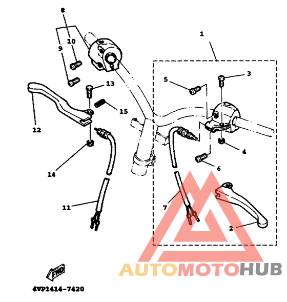 Handle switch. lever