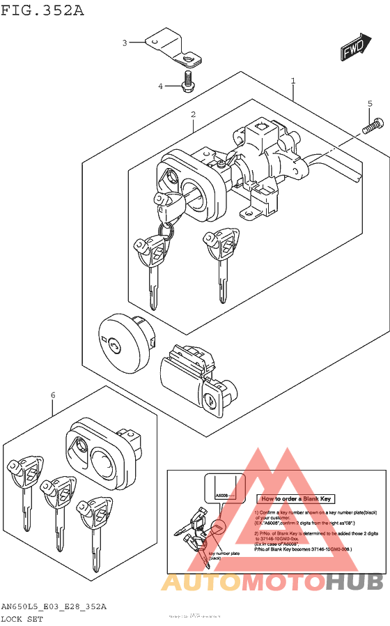 Lock Set (An650L5 E03)