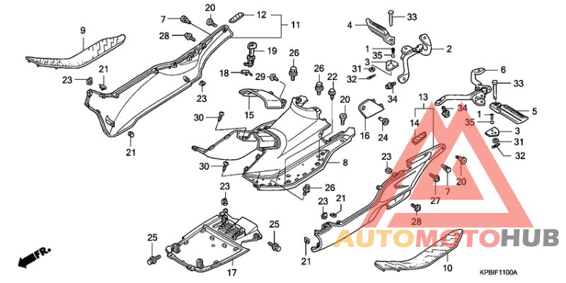 Floor panel/center cover