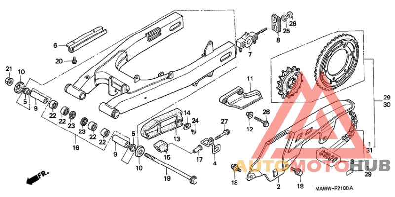 Swingarm/chain case