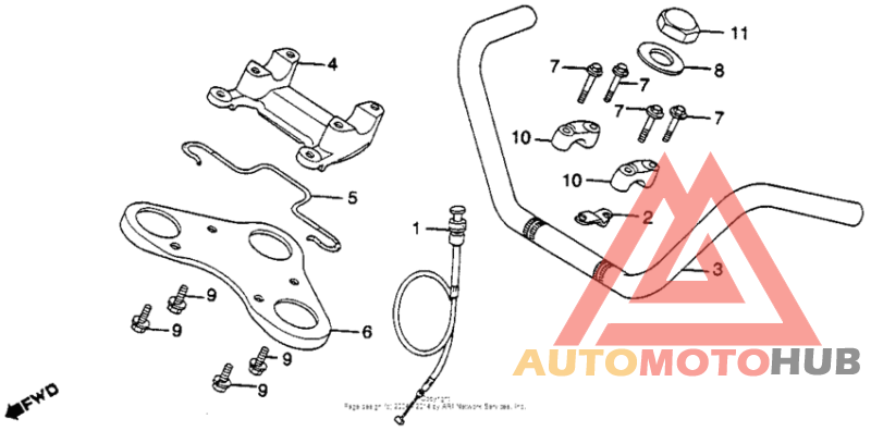 Handlebar + top bridge