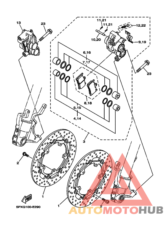 Передний суппорт