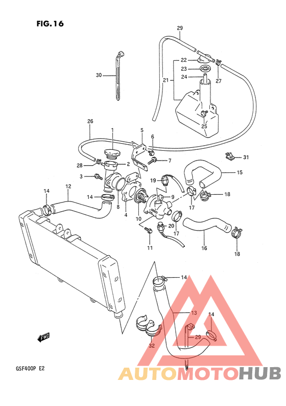 Радиатор hose