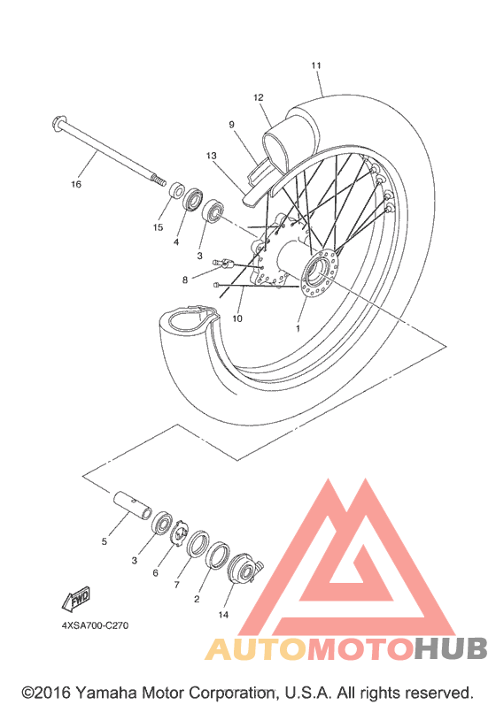 Переднее колесо