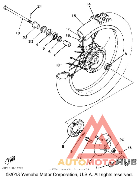 Переднее колесо