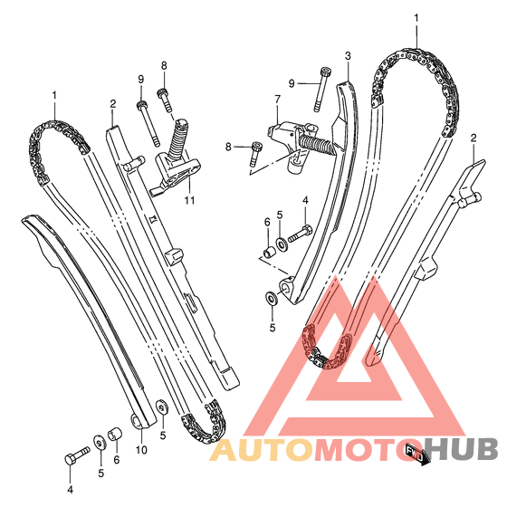 Держатель направляющей