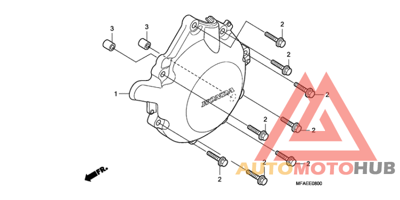 A.c. generator cover