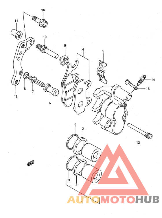 Передний суппорт