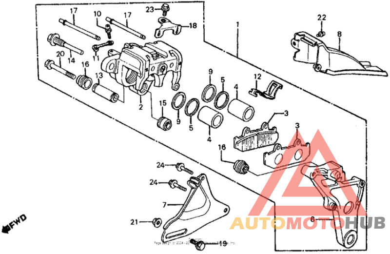 Задний суппорт