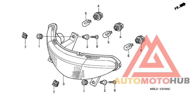 Taillight unit ass`y