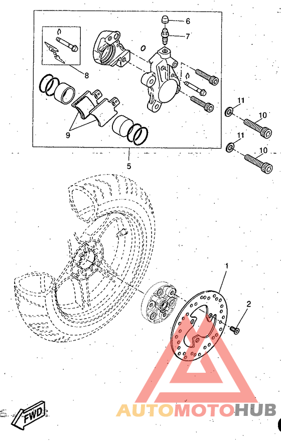 Задний суппорт