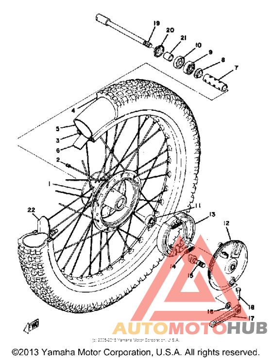 Переднее колесо