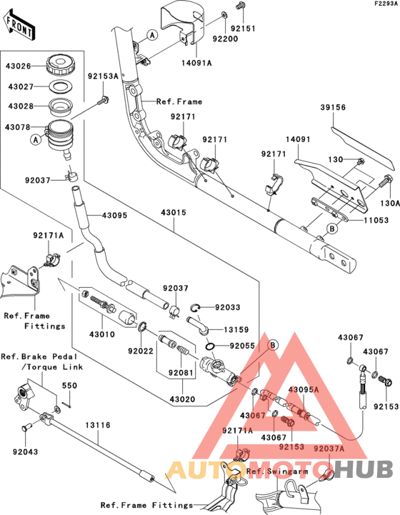 Rear master cylinder(a2)