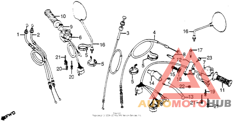 Handle lever + cable
