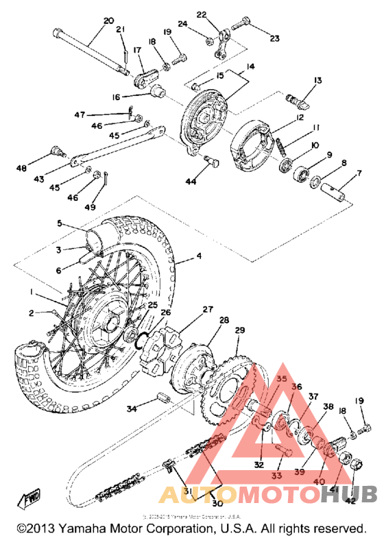 Переднее колесо