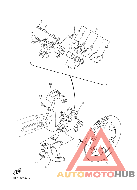 Задний суппорт