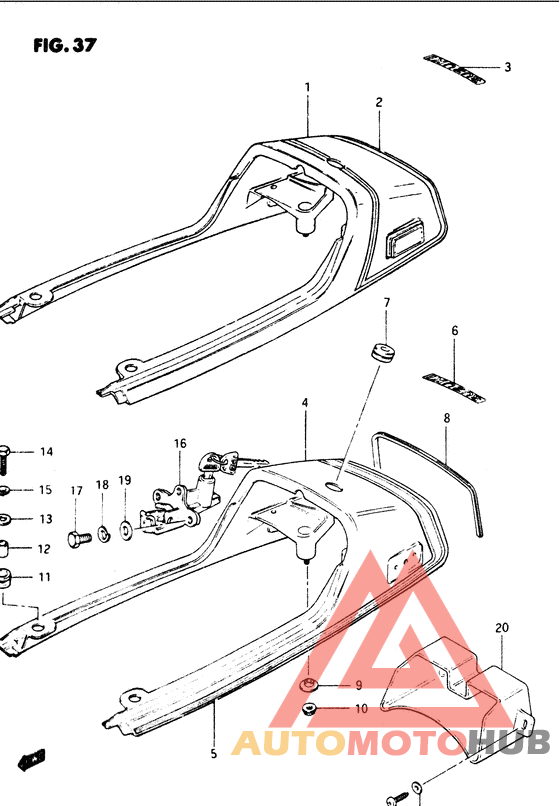 Обтекатель сидения