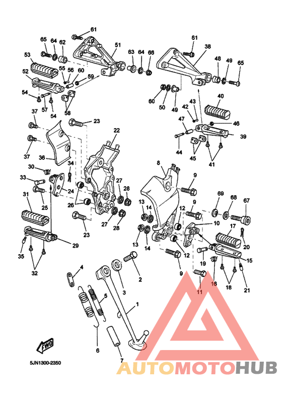 Support & repose pied