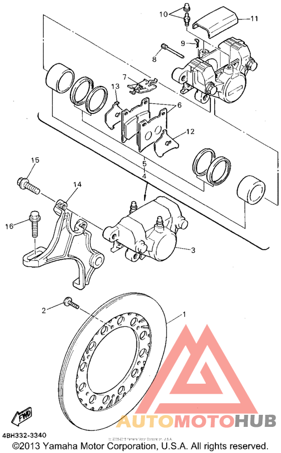 Задний суппорт