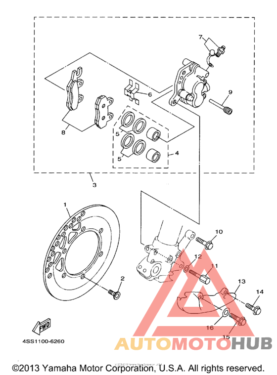 Передний суппорт