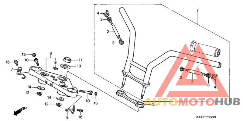 Handle pipe/top bridge