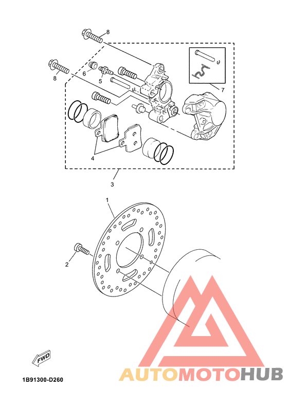 Задний суппорт