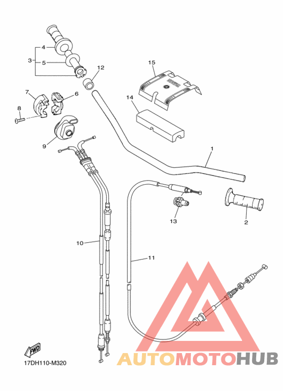 Steering handle & cable