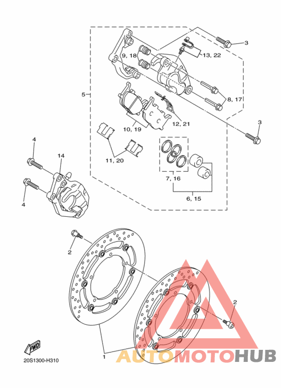 Передний суппорт