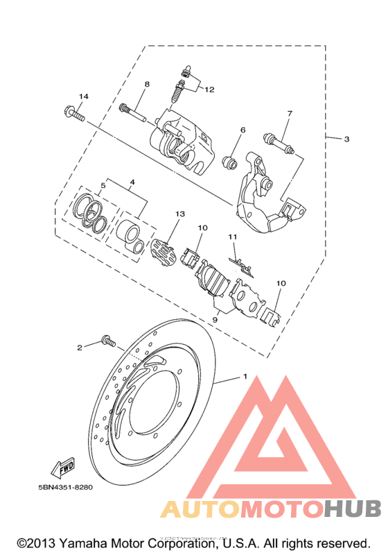 Передний суппорт