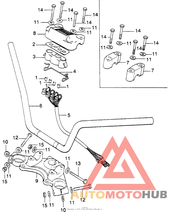 Handlebar + top bridge