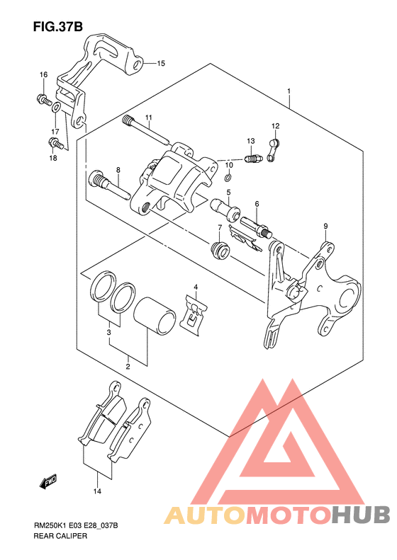 Задний суппорт